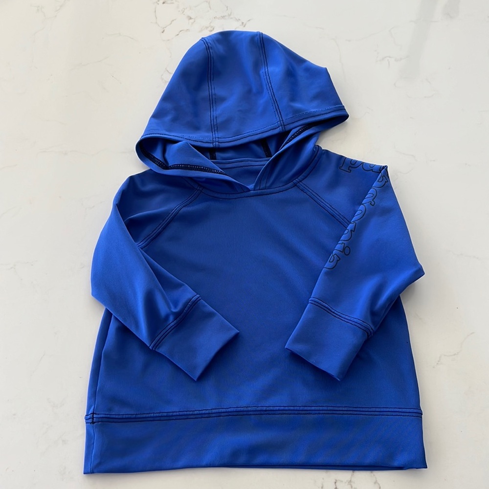 Baby Patagonia swim shirt with hood, size 3 - 6 months
